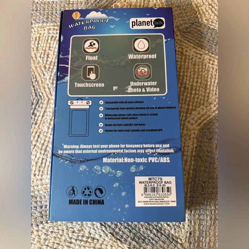 Planet earth waterproof cellphone holder